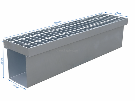 Drain Channel With Heavy Duty Grid Top (FD1)